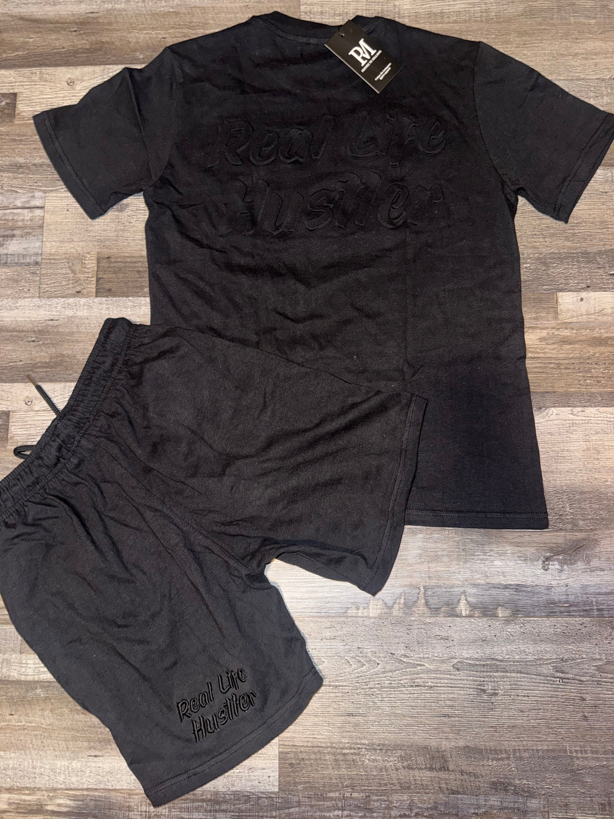 Embossed Short Set