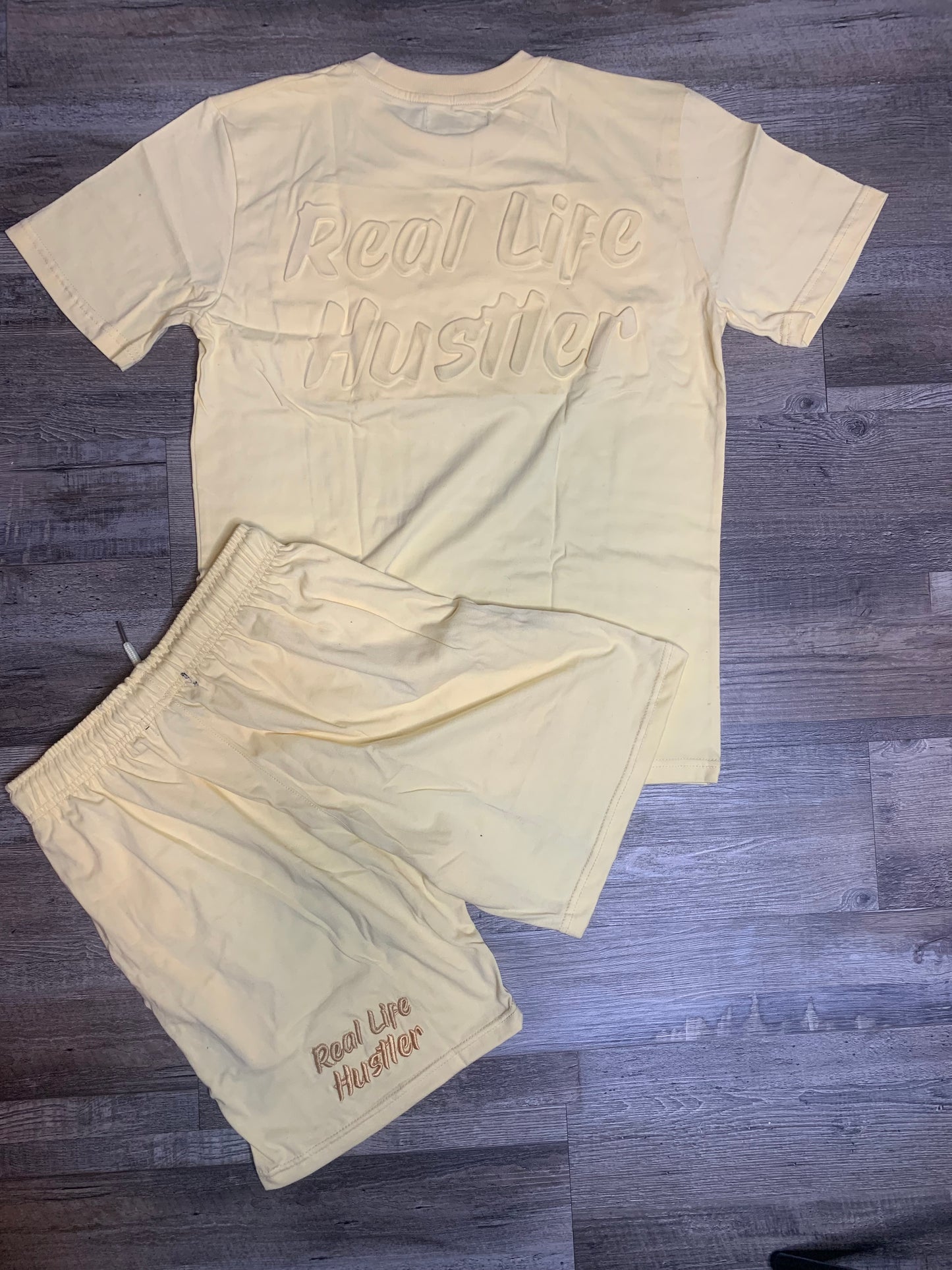 Embossed Short Set